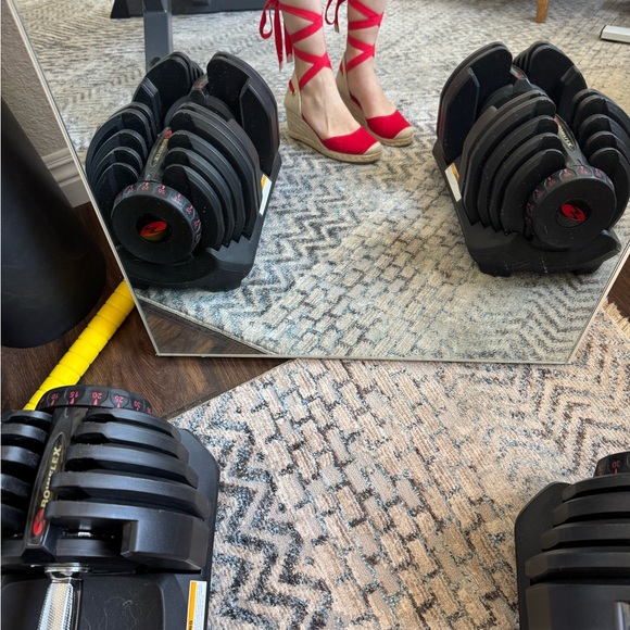 Red wedges lace up - like new size 6 - Picture 6 of 12